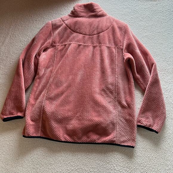 Simply Southern Fleece Women's M PINK  1/4 Snaps SOFT Pullover Jacket Pockets - Picture 2 of 11